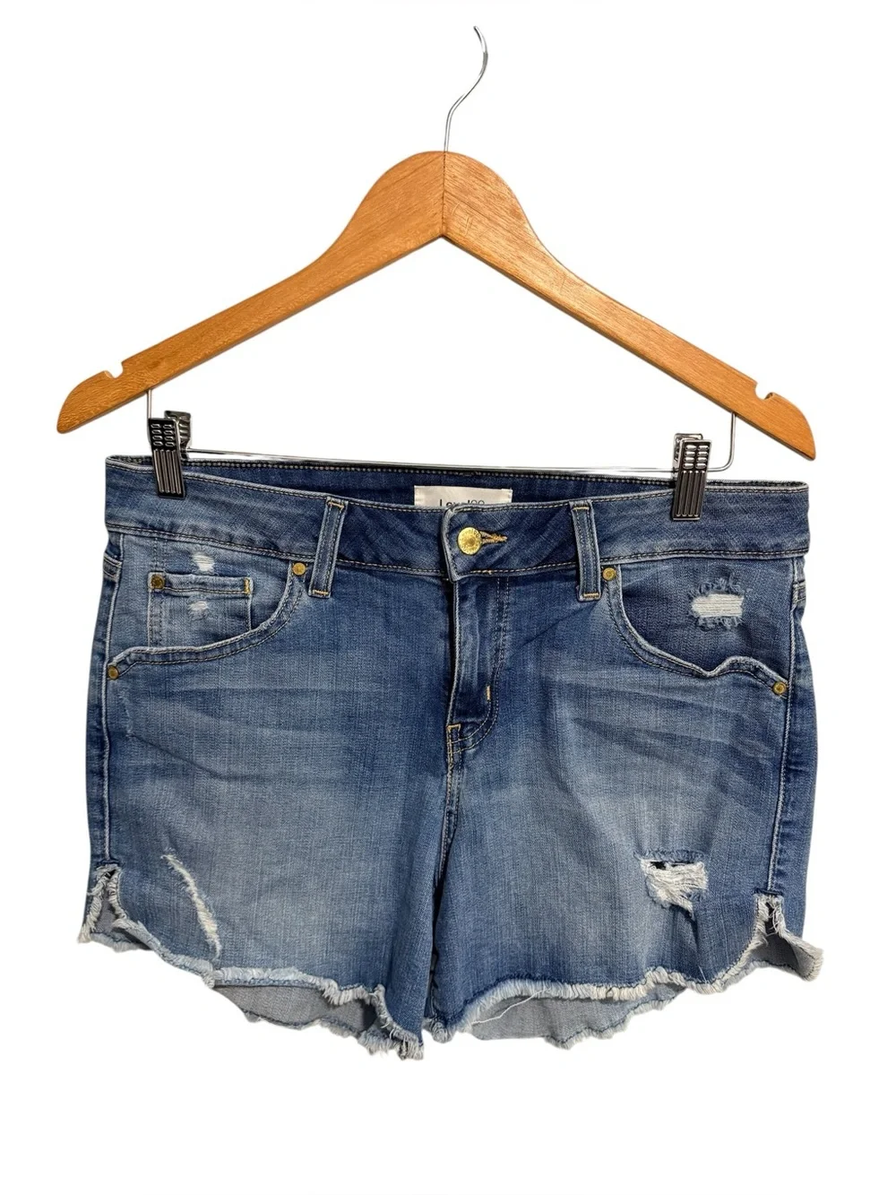 Anthropologie Level 99 Denim Cutoff Shorts 29 - Picture 2 of 8